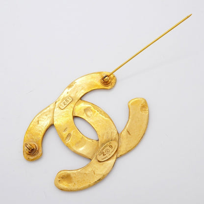 Chanel Gold Gold Plated Coco Mark