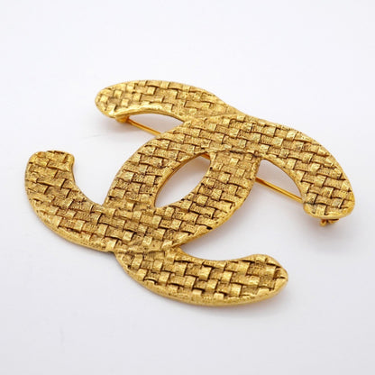 Chanel Gold Gold Plated Coco Mark