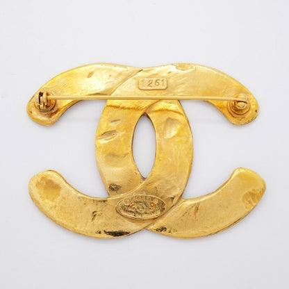 Chanel Gold Gold Plated Coco Mark