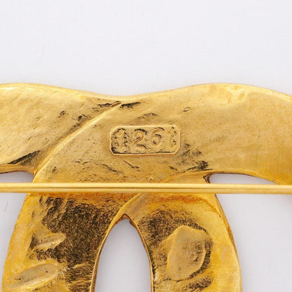 Chanel Gold Gold Plated Coco Mark