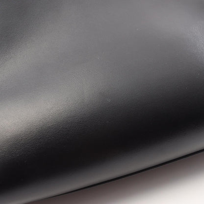 Prada Black Leather Triangle Logo