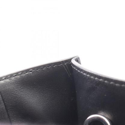 Prada Black Leather Triangle Logo