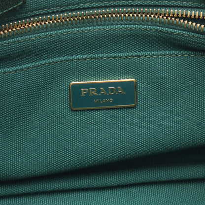 Prada Green Canvas Canapa
