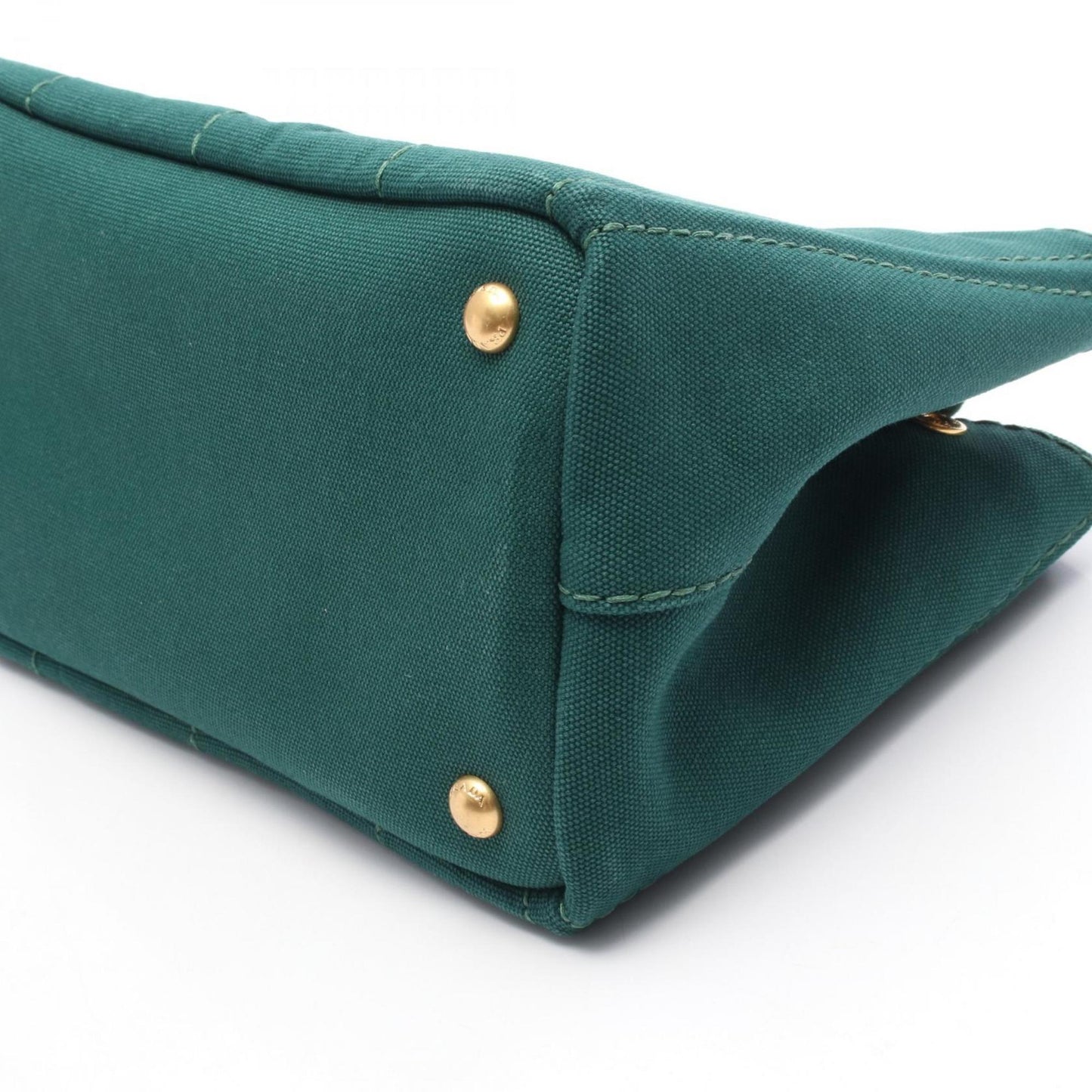 Prada Green Canvas Canapa