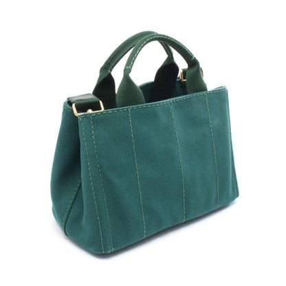 Prada Green Canvas Canapa