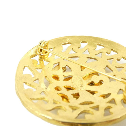 Chanel Gold Gold Plated Coco Mark