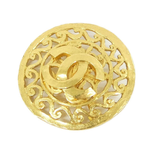 Chanel Gold Gold Plated Coco Mark
