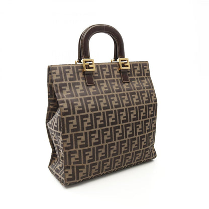 Fendi Brown Canvas Zucca