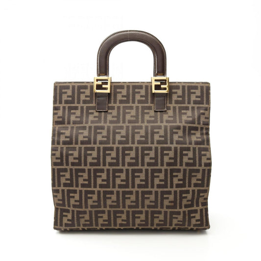 Fendi Brown Canvas Zucca