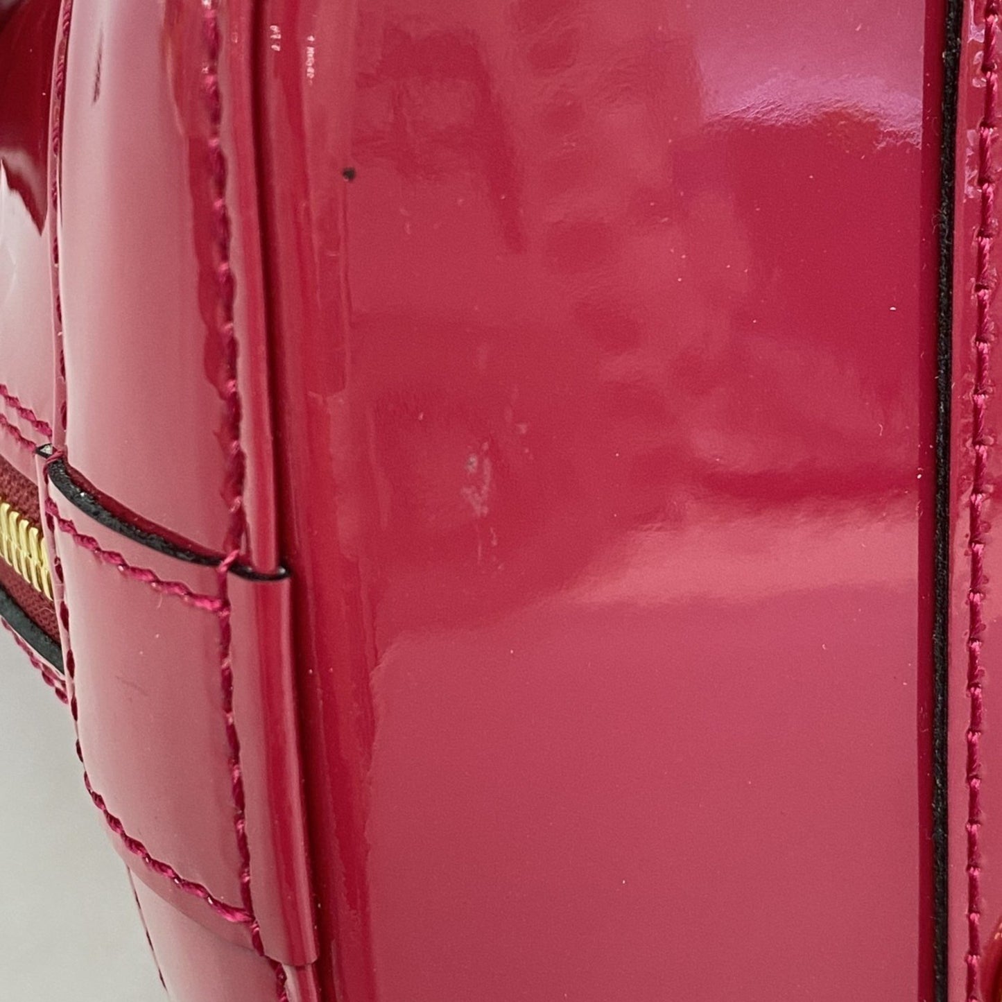 Louis Vuitton Pink Patent Leather Alma