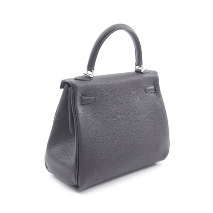 Hermès Black Leather Kelly 25