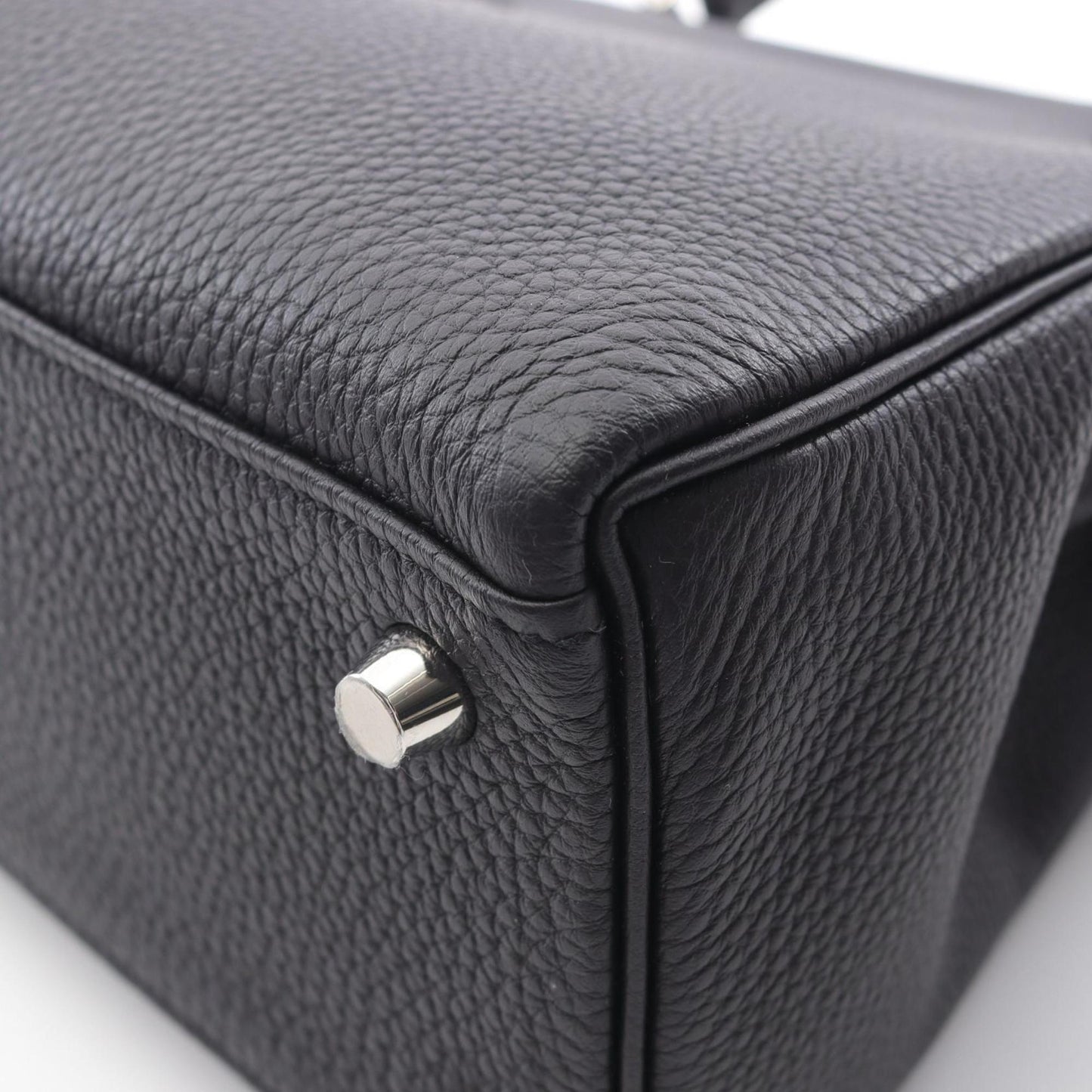 Hermès Black Leather Kelly 25