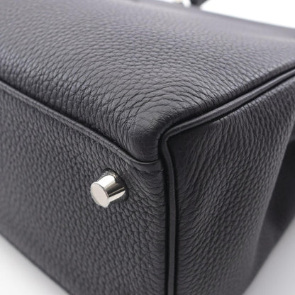 Hermès Black Leather Kelly 25