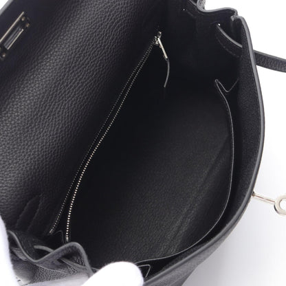 Hermès Black Leather Kelly 25