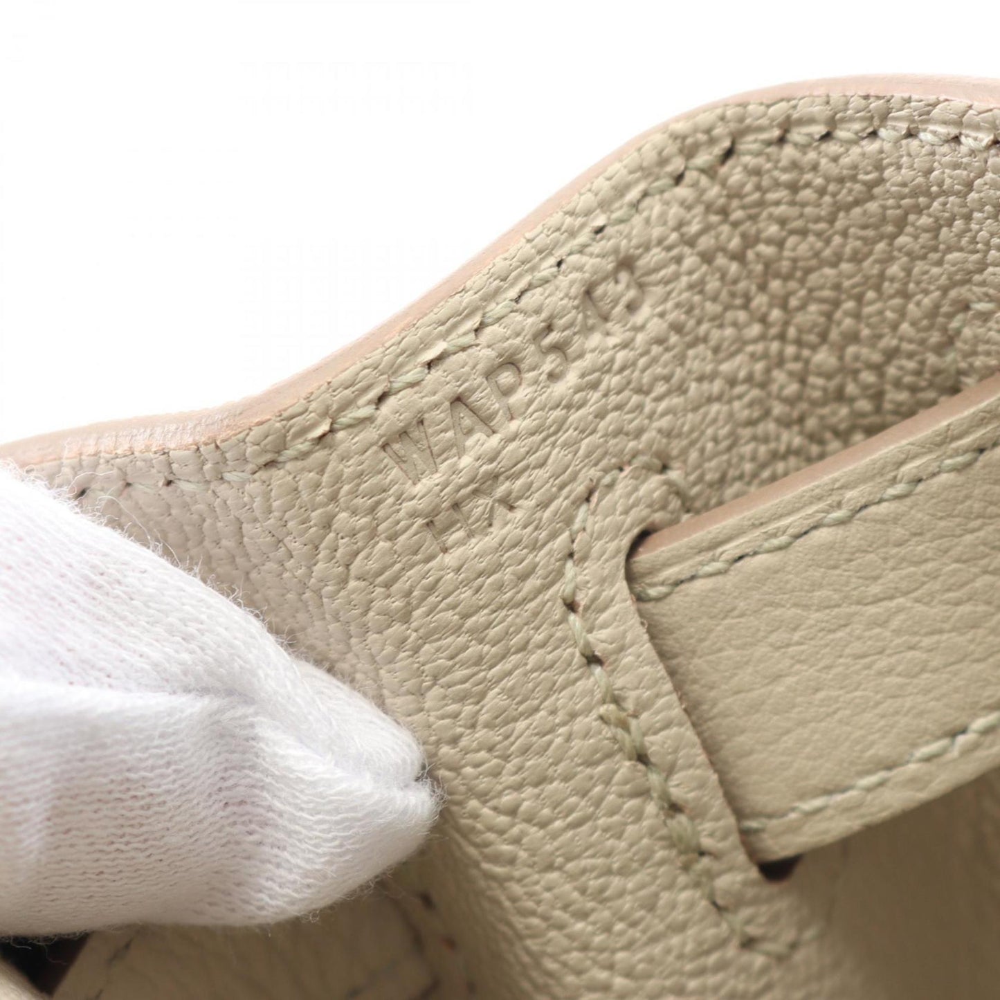 Hermès White Leather Kelly 28