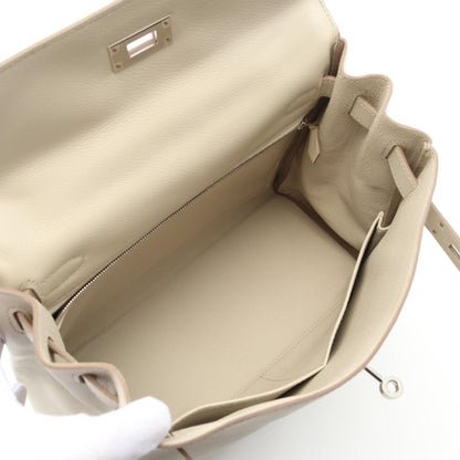 Hermès White Leather Kelly 28