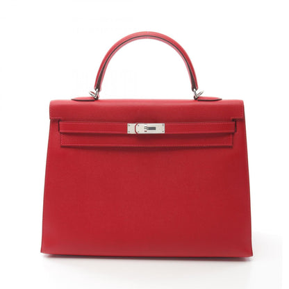Hermès Red Leather Kelly 35