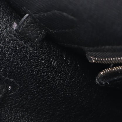 Hermès Black Leather Kelly 25
