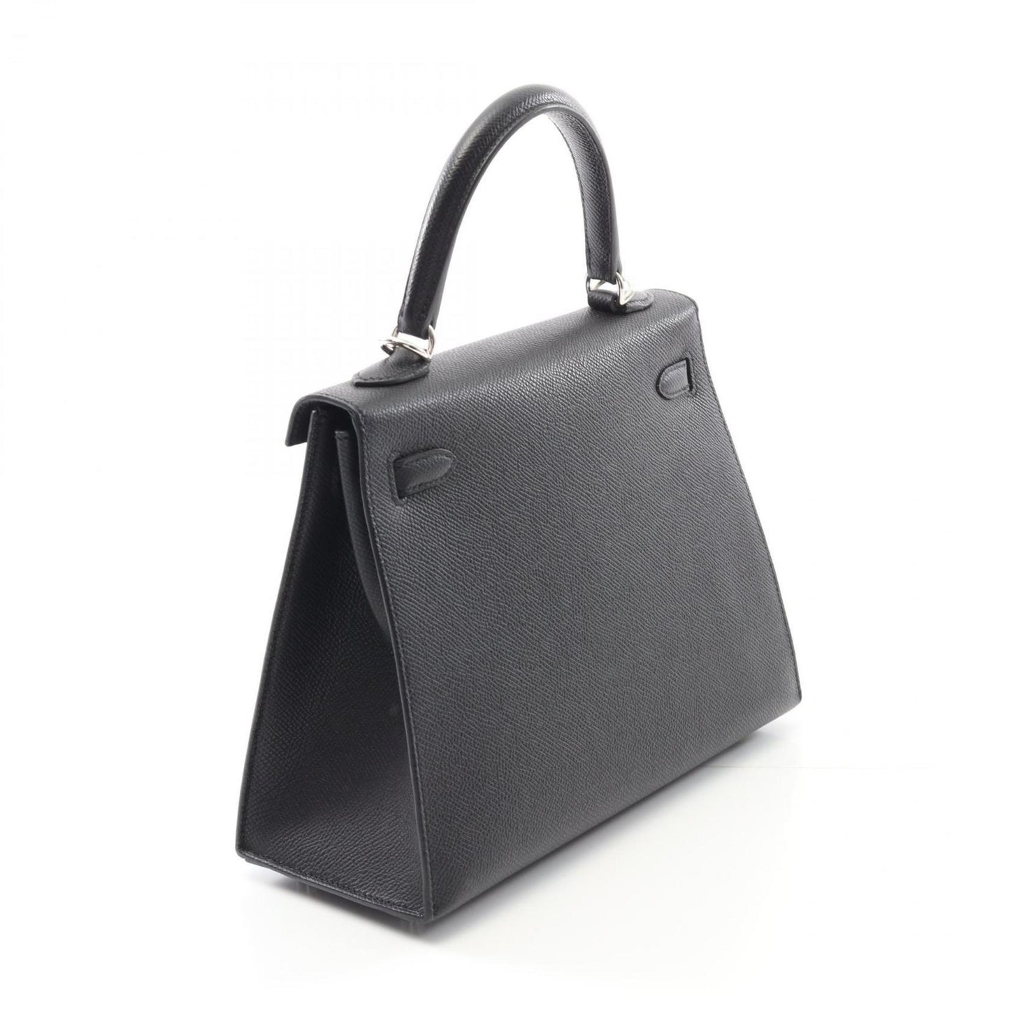 Hermès Black Leather Kelly 25