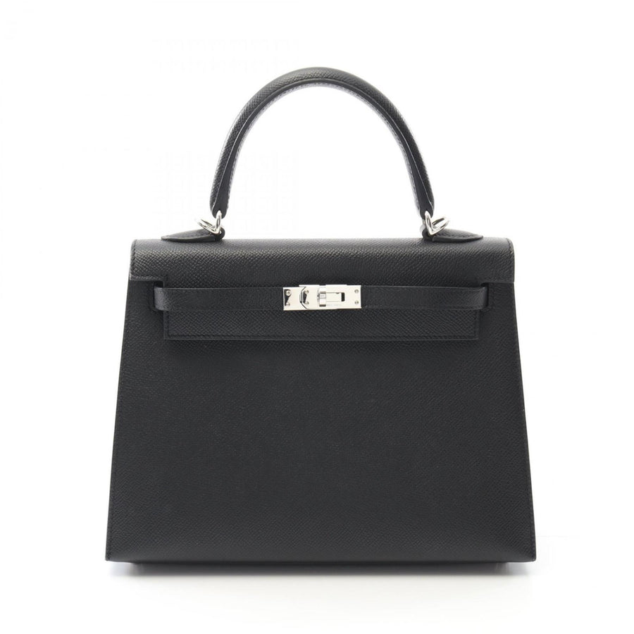 Hermès Black Leather Kelly 25