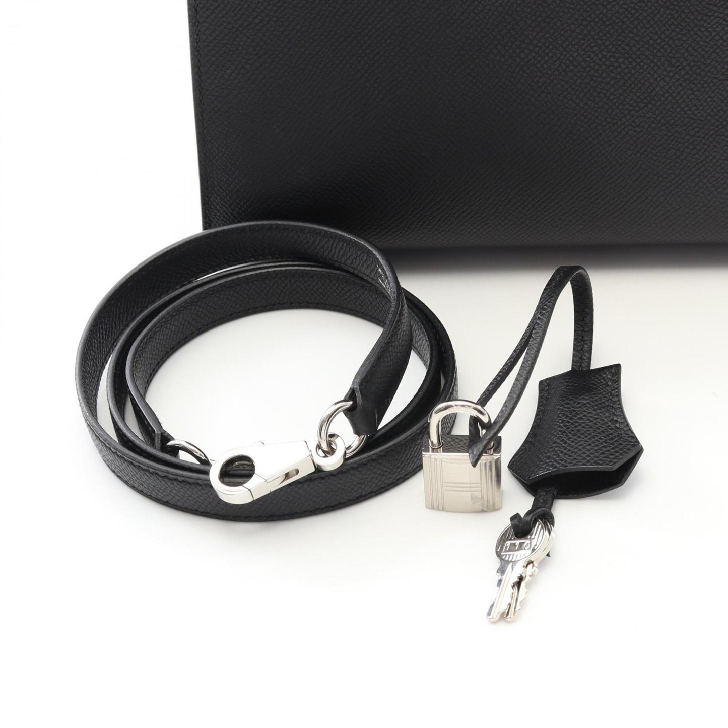 Hermès Black Leather Kelly 25