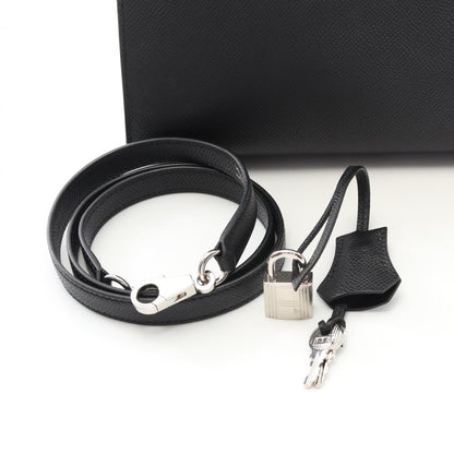 Hermès Black Leather Kelly 25