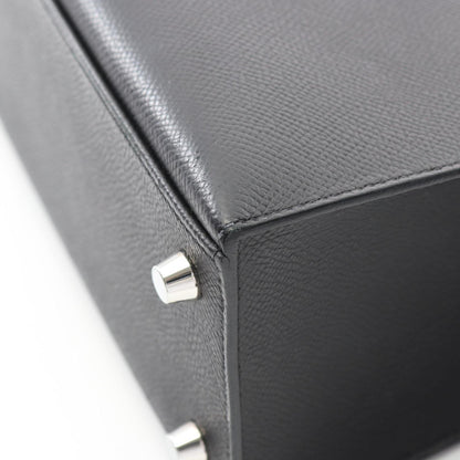 Hermès Black Leather Kelly 25