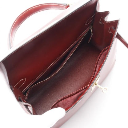 Hermès Red Leather Kelly 32