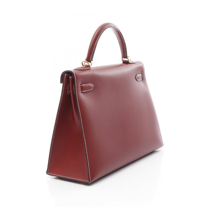 Hermès Red Leather Kelly 32