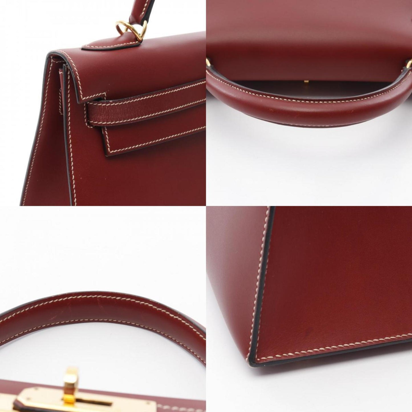 Hermès Red Leather Kelly 32