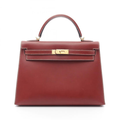 Hermès Red Leather Kelly 32
