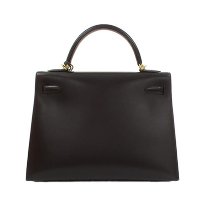Hermès Black Leather Kelly 25