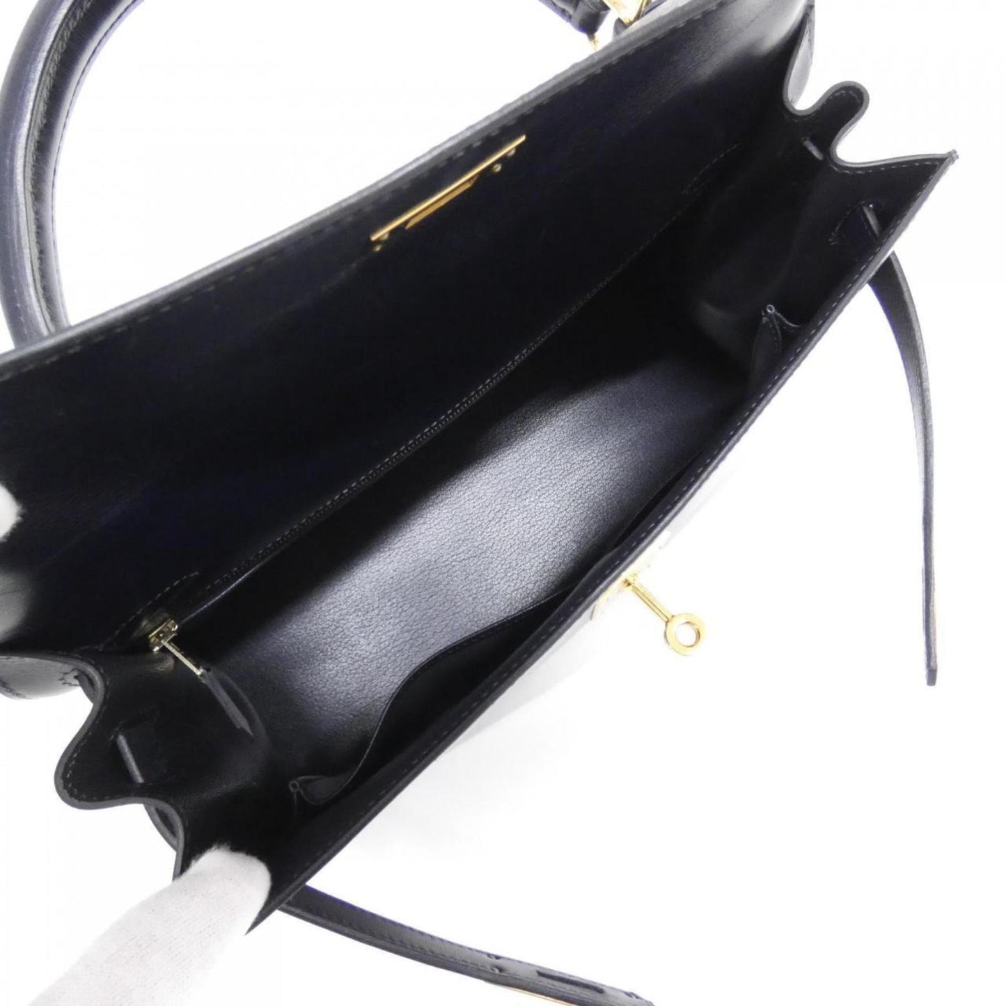 Hermès Blue Leather Kelly 32