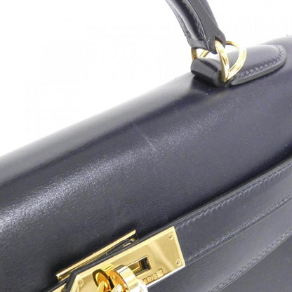 Hermès Blue Leather Kelly 32