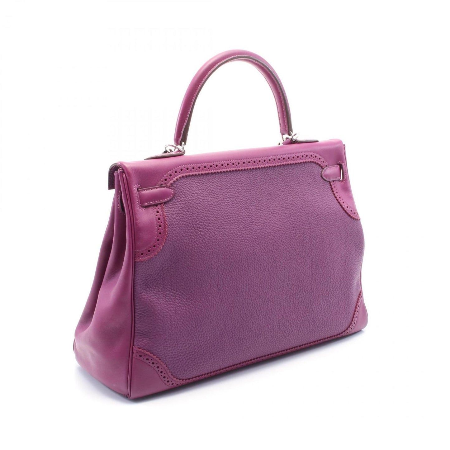Hermès Purple Leather Kelly 35