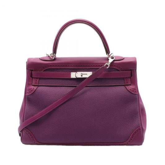 Hermès Purple Leather Kelly 35