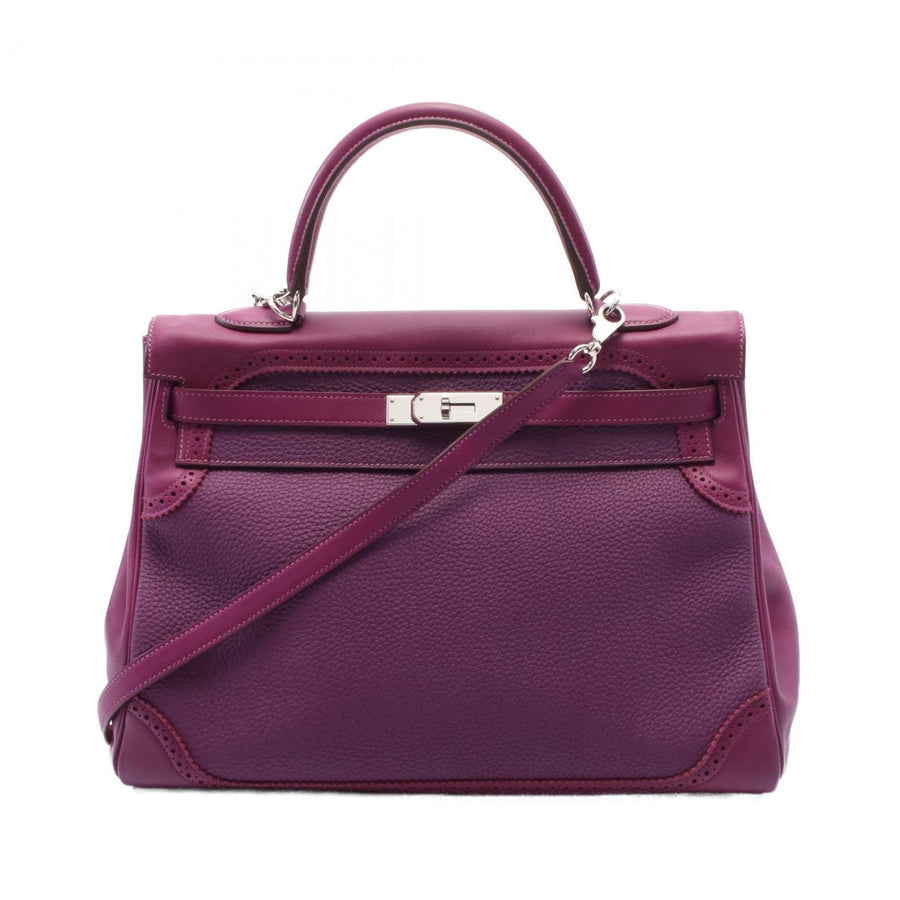 Hermès Purple Leather Kelly 35