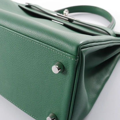 Hermès Green Leather Kelly 28