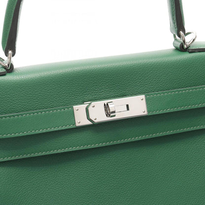 Hermès Green Leather Kelly 28