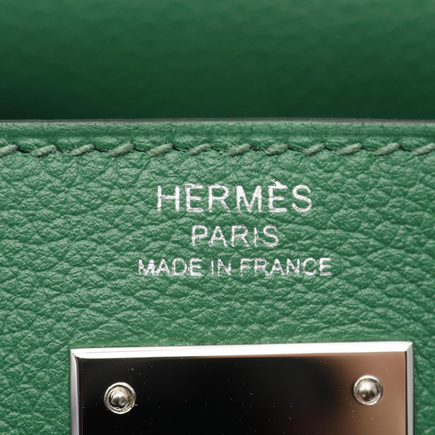 Hermès Green Leather Kelly 28