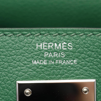 Hermès Green Leather Kelly 28