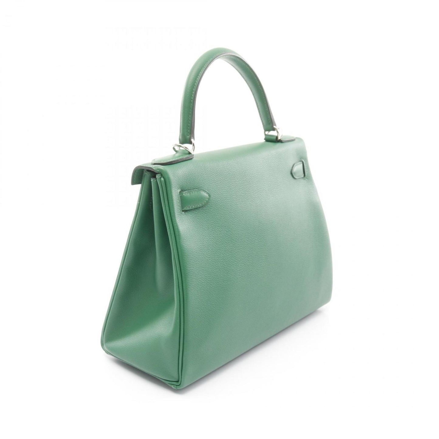 Hermès Green Leather Kelly 28