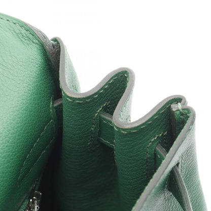 Hermès Green Leather Kelly 28