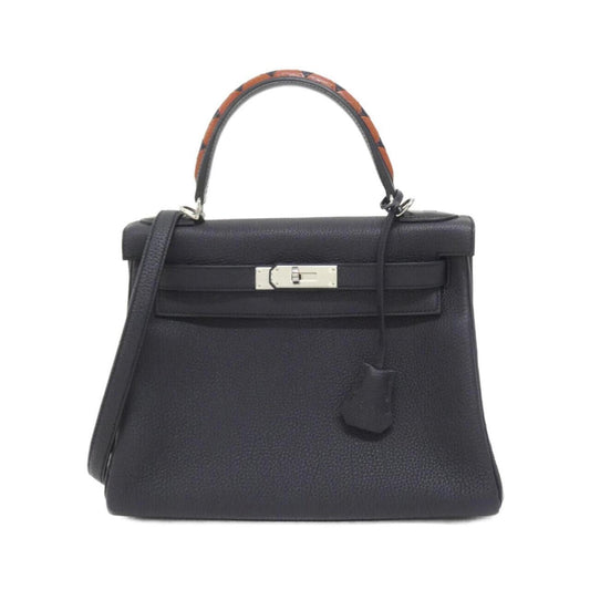 Hermès Blue Leather Kelly 28