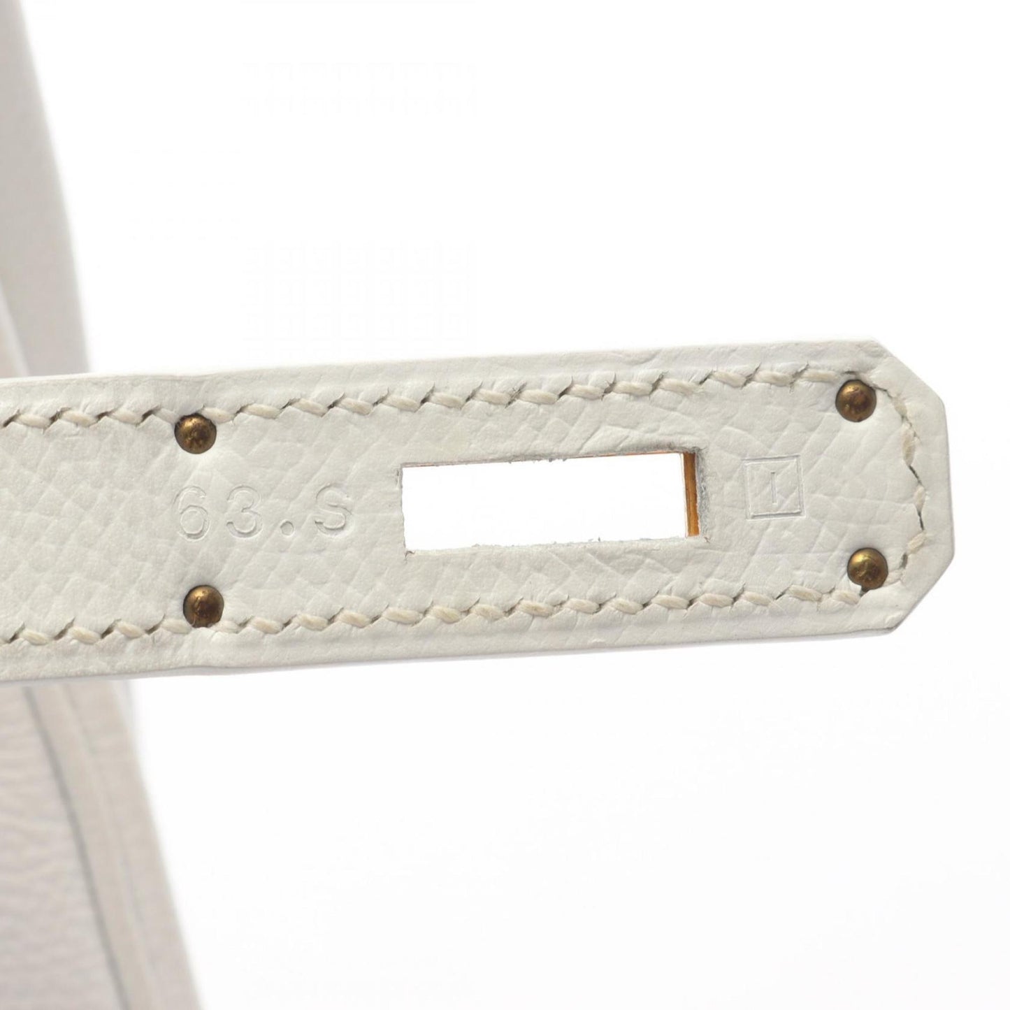 Hermès White Leather Kelly 35