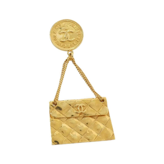 Chanel Gold Gold Plated Coco Mark