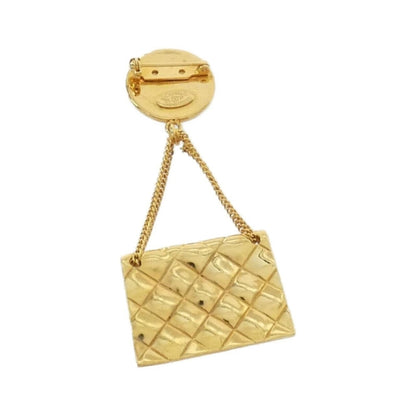Chanel Gold Gold Plated Coco Mark