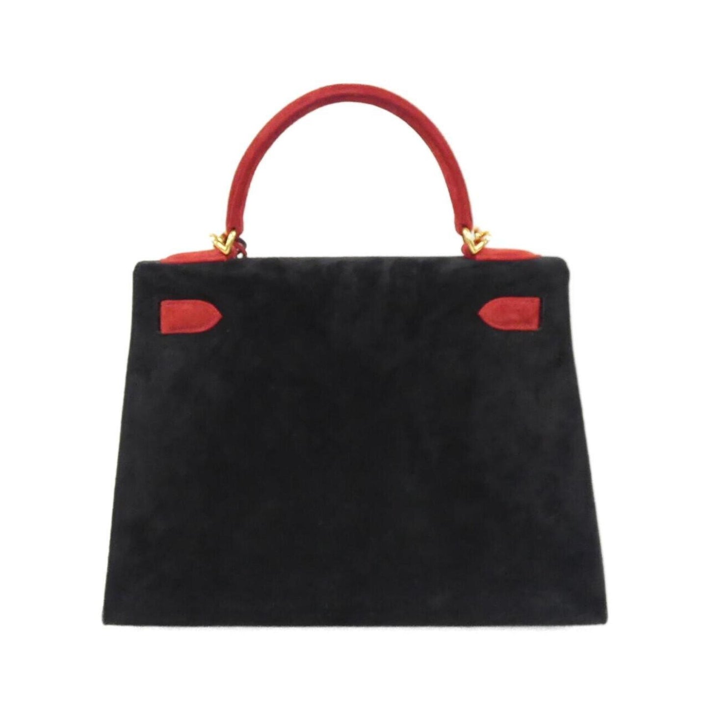 Hermès Black Suede Kelly 28
