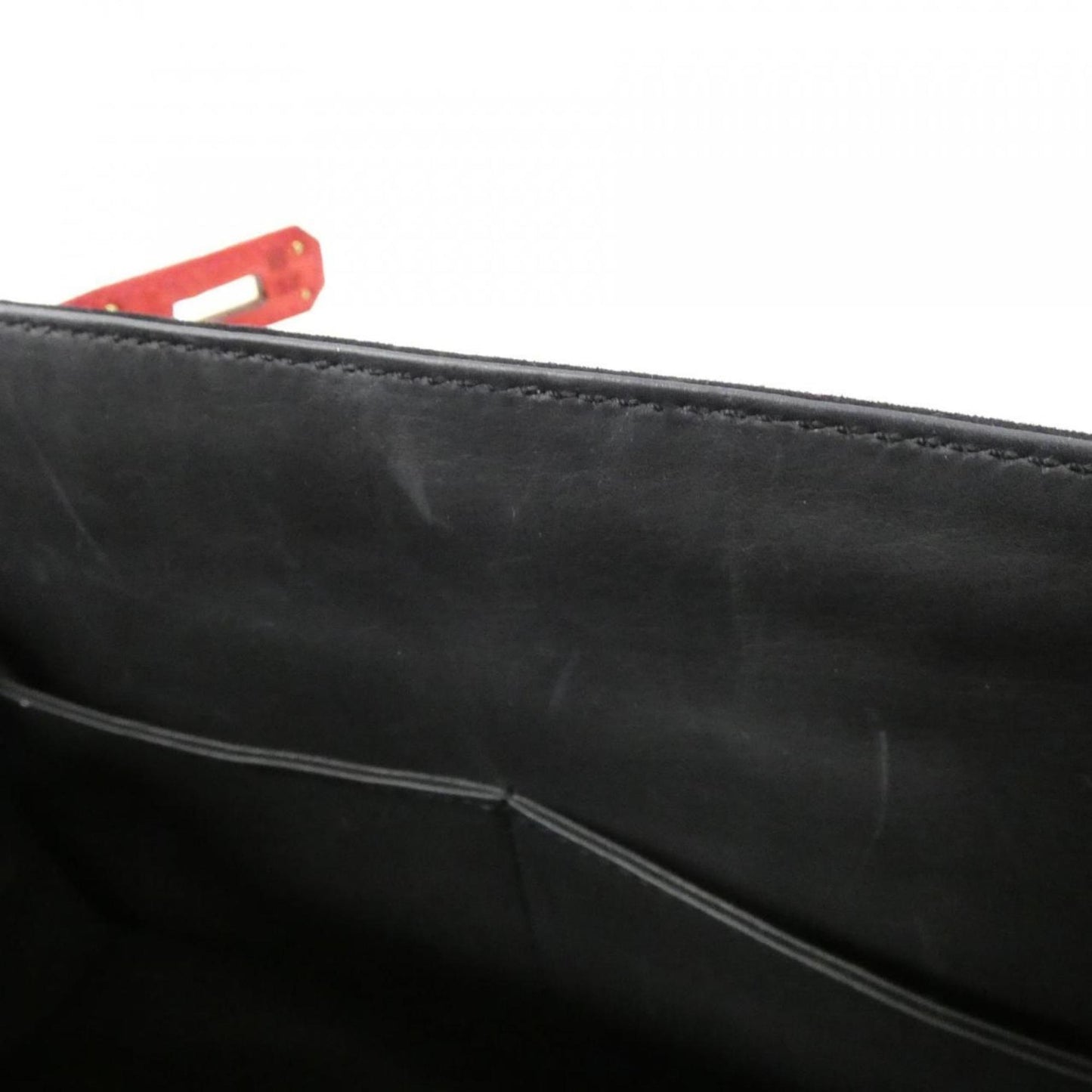 Hermès Black Suede Kelly 28