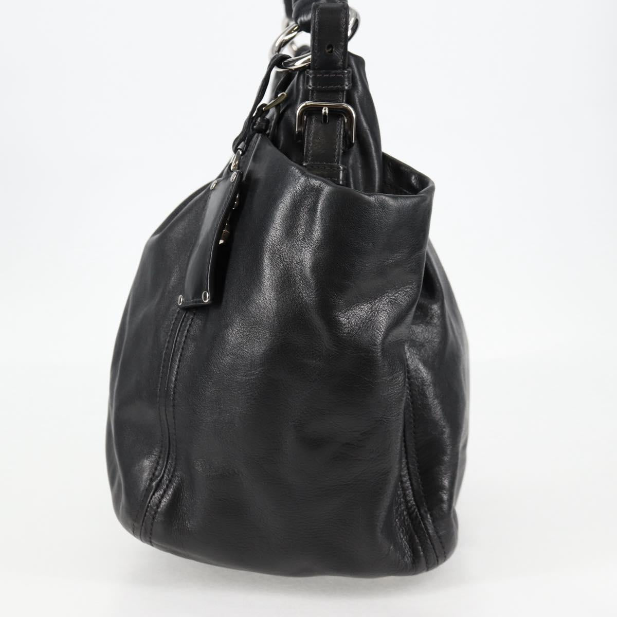 Prada Black Leather Double